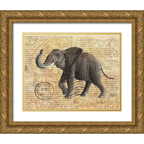 Truck 3 Gold Ornate Wood Framed Art Print with Double Matting by Nobleworks, Inc.