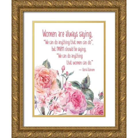 Inspired 4 Gold Ornate Wood Framed Art Print with Double Matting by Nobleworks, Inc.