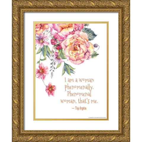 Inspired 5 Gold Ornate Wood Framed Art Print with Double Matting by Nobleworks, Inc.