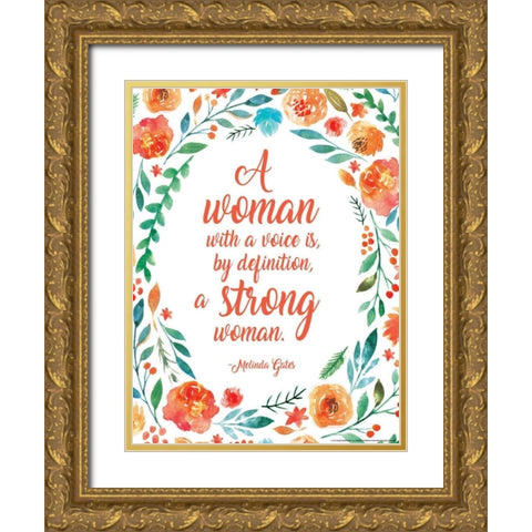 Inspired 7 Gold Ornate Wood Framed Art Print with Double Matting by Nobleworks, Inc.