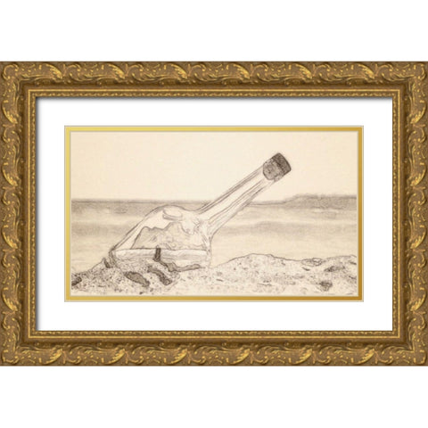 Looking For You Gold Ornate Wood Framed Art Print with Double Matting by Segal, Alan