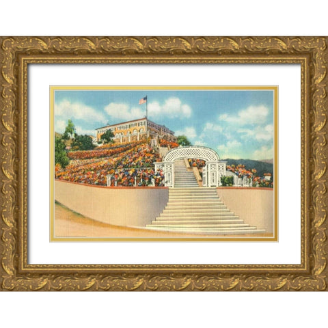 Catalina Gold Ornate Wood Framed Art Print with Double Matting by Paul, Alan