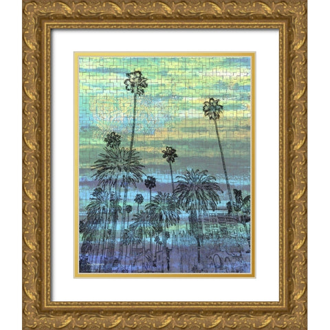 Puzzle Land Gold Ornate Wood Framed Art Print with Double Matting by Khilnani, Rajiv