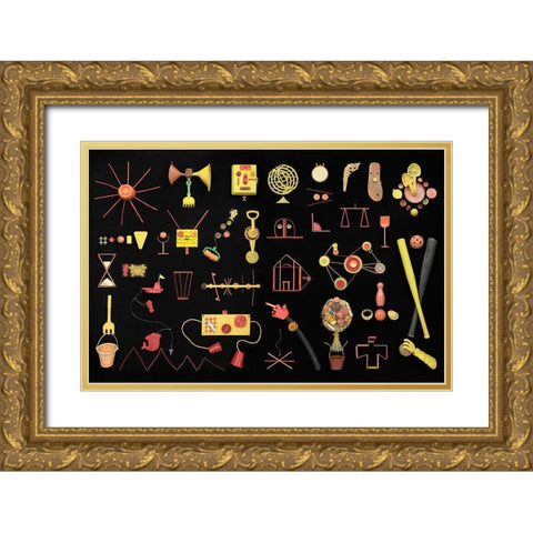 Sea Life Gold Ornate Wood Framed Art Print with Double Matting by Rosenthal, Barry