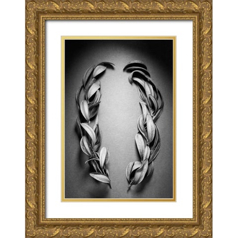 Brackets Gold Ornate Wood Framed Art Print with Double Matting by Rosenthal, Barry