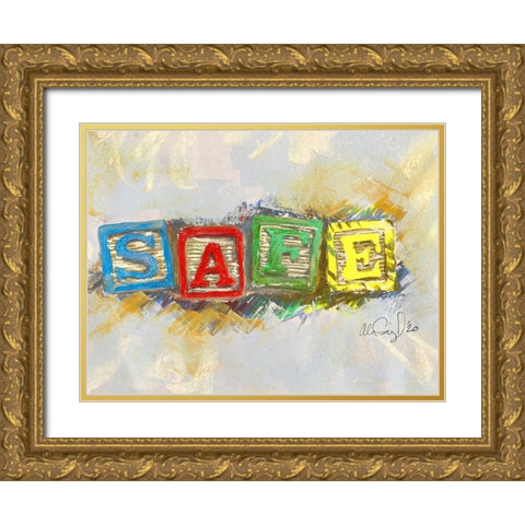 Safe Gold Ornate Wood Framed Art Print with Double Matting by Segal, Alan
