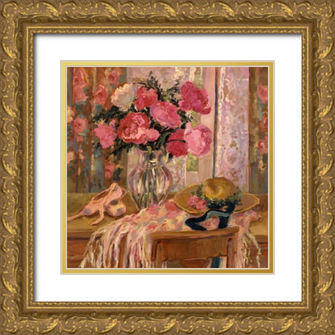 Hats Off Gold Ornate Wood Framed Art Print with Double Matting by Stevens, Allayn