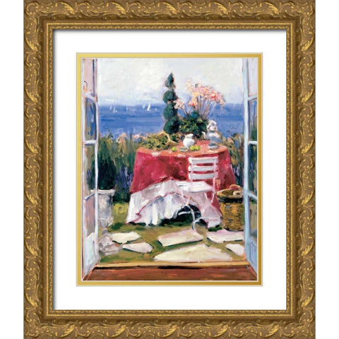 Bed And Breakfast 2 Gold Ornate Wood Framed Art Print with Double Matting by Stevens, Allayn