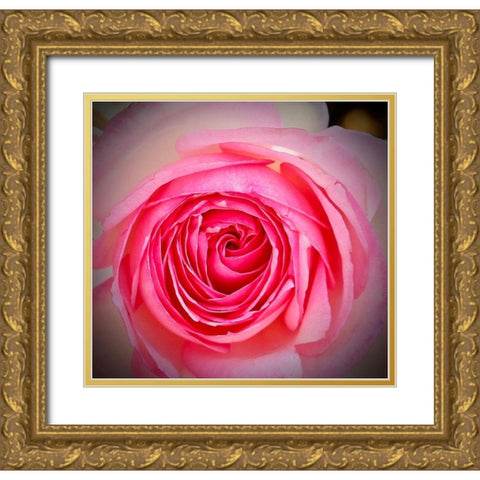 Monecito Rose Gold Ornate Wood Framed Art Print with Double Matting by Vizvary, Susan