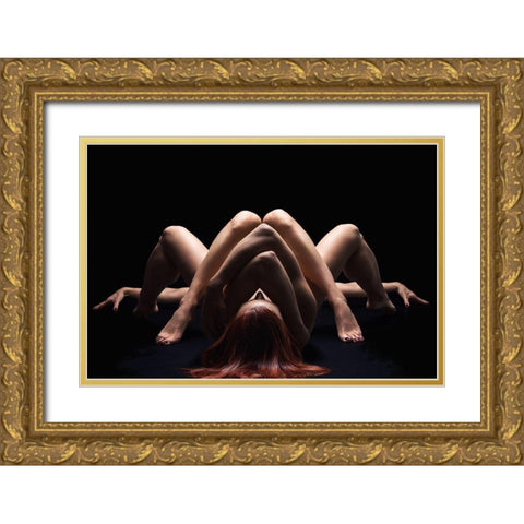 Bodylandscape Gold Ornate Wood Framed Art Print with Double Matting by Unkelbach, Frank