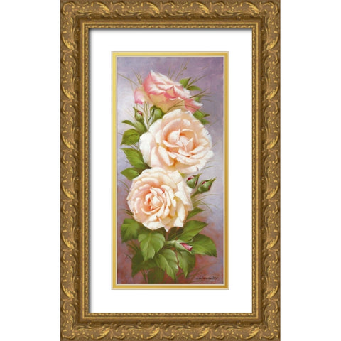 Spring Beauty I Gold Ornate Wood Framed Art Print with Double Matting by Dvoretskiy, Petrovich