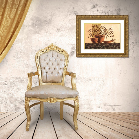 Volterra Gold Ornate Wood Framed Art Print with Double Matting by Ancilotti, Claudia