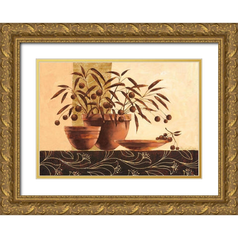 Volterra Gold Ornate Wood Framed Art Print with Double Matting by Ancilotti, Claudia