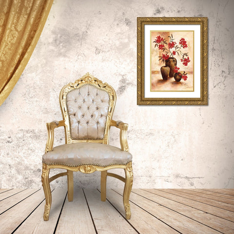 Zanzibar Gold Ornate Wood Framed Art Print with Double Matting by Ancilotti, Claudia