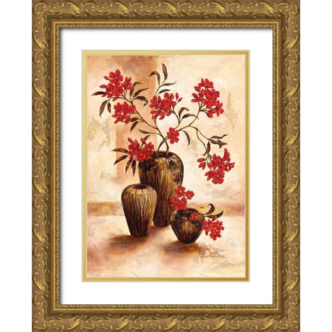 Zanzibar Gold Ornate Wood Framed Art Print with Double Matting by Ancilotti, Claudia