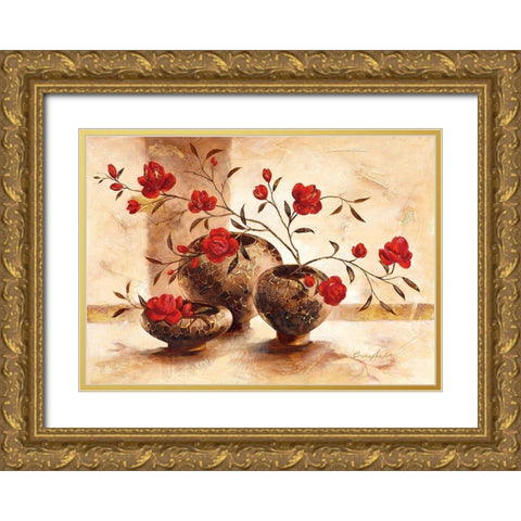 Mauritius Gold Ornate Wood Framed Art Print with Double Matting by Ancilotti, Claudia