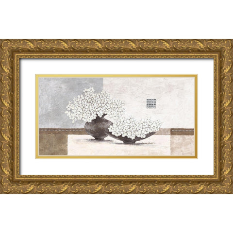 Diamonds and Pearls Gold Ornate Wood Framed Art Print with Double Matting by Ancilotti, Claudia