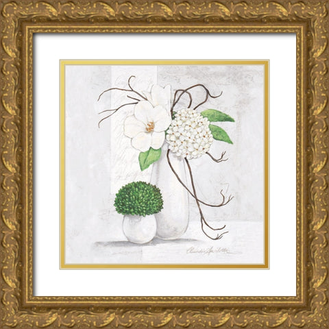 Silent Blossom Gold Ornate Wood Framed Art Print with Double Matting by Ancilotti, Claudia