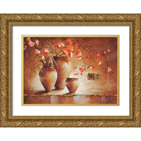 Dante Gold Ornate Wood Framed Art Print with Double Matting by Ancilotti, Claudia