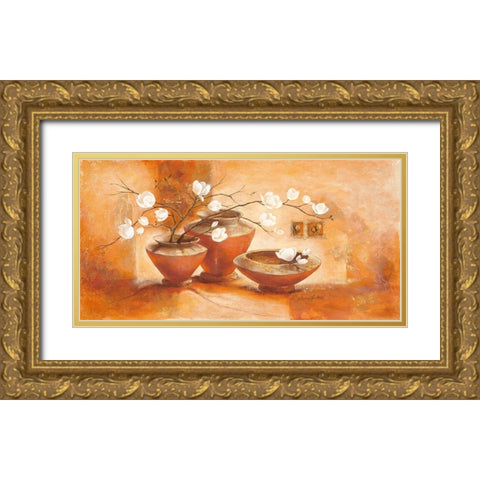 Giulietta Gold Ornate Wood Framed Art Print with Double Matting by Ancilotti, Claudia