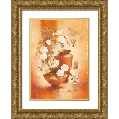 Bella Bianca Gold Ornate Wood Framed Art Print with Double Matting by Ancilotti, Claudia