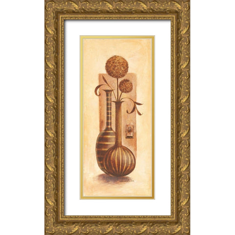 Solferino Gold Ornate Wood Framed Art Print with Double Matting by Ancilotti, Claudia