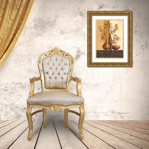 Carrara Gold Ornate Wood Framed Art Print with Double Matting by Ancilotti, Claudia
