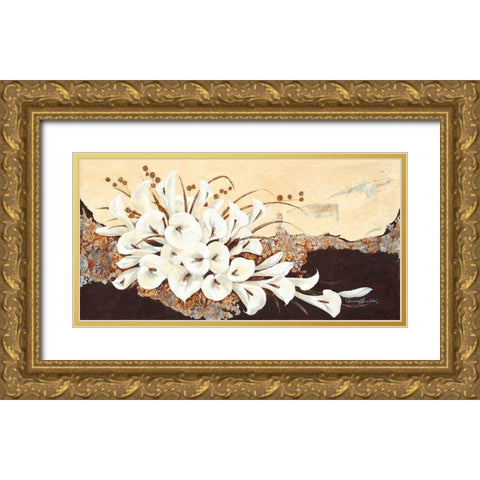 Arabesque Gold Ornate Wood Framed Art Print with Double Matting by Ancilotti, Claudia