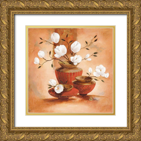 Marella Gold Ornate Wood Framed Art Print with Double Matting by Ancilotti, Claudia