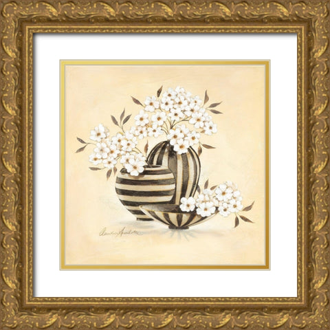 Taormina Gold Ornate Wood Framed Art Print with Double Matting by Ancilotti, Claudia