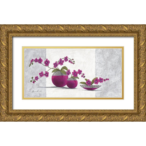 Scarlett Gold Ornate Wood Framed Art Print with Double Matting by Ancilotti, Claudia