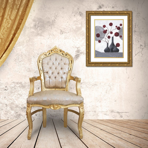Spitit II Gold Ornate Wood Framed Art Print with Double Matting by Ancilotti, Claudia