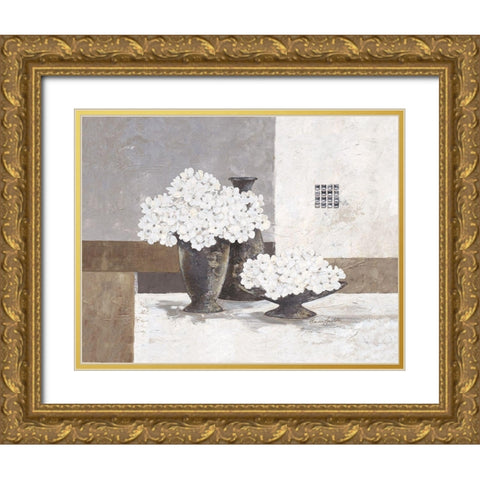 Cristal Pearl Gold Ornate Wood Framed Art Print with Double Matting by Ancilotti, Claudia