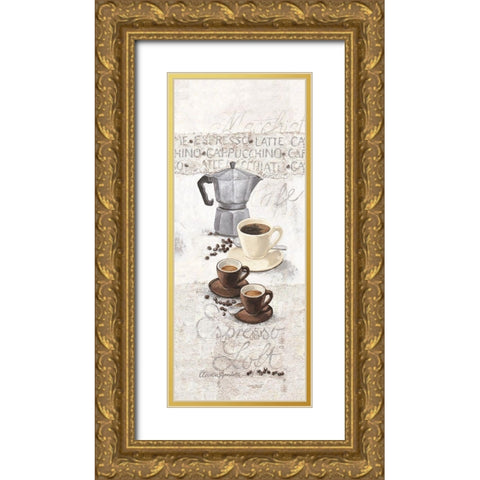 Espresso Loft Gold Ornate Wood Framed Art Print with Double Matting by Ancilotti, Claudia