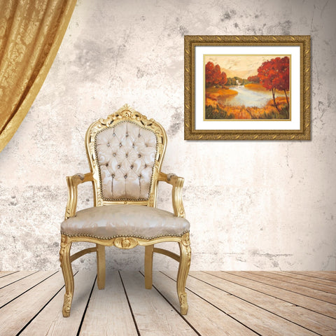 Summer Spirit Gold Ornate Wood Framed Art Print with Double Matting by Ancilotti, Claudia