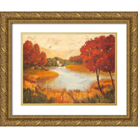 Summer Spirit Gold Ornate Wood Framed Art Print with Double Matting by Ancilotti, Claudia