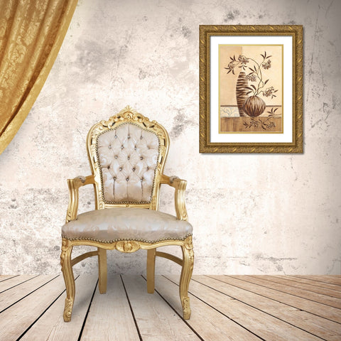 Nairobi Gold Ornate Wood Framed Art Print with Double Matting by Ancilotti, Claudia