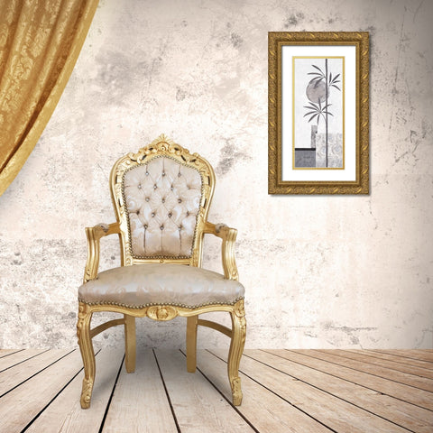Silver Bamboo II Gold Ornate Wood Framed Art Print with Double Matting by Ancilotti, Claudia
