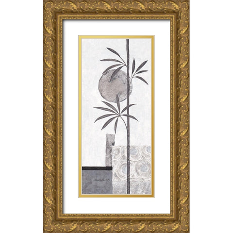 Silver Bamboo II Gold Ornate Wood Framed Art Print with Double Matting by Ancilotti, Claudia