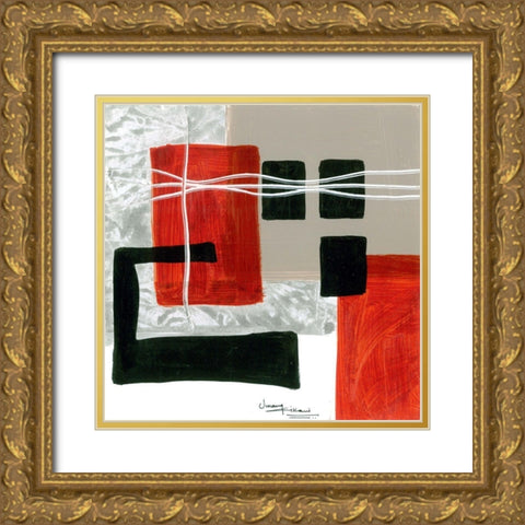 Construction Zone 1 Gold Ornate Wood Framed Art Print with Double Matting by Kikani, Umang