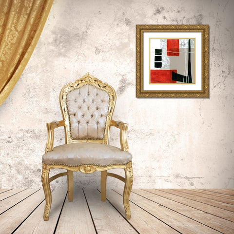 Construction Zone 3 Gold Ornate Wood Framed Art Print with Double Matting by Kikani, Umang