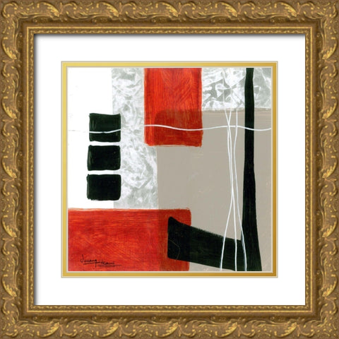 Construction Zone 3 Gold Ornate Wood Framed Art Print with Double Matting by Kikani, Umang
