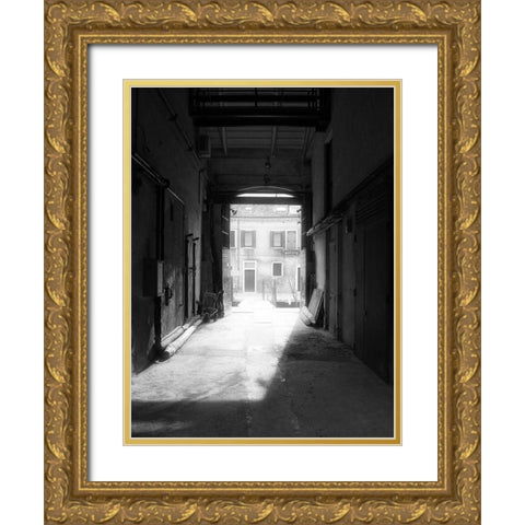 RUN-DOWN BUILDINGS I Gold Ornate Wood Framed Art Print with Double Matting by Carlier, Dick