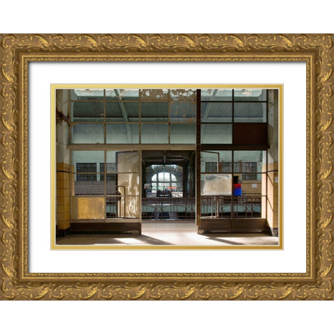 FORGOTTEN INDUSTRIES II Gold Ornate Wood Framed Art Print with Double Matting by Carlier, Dick