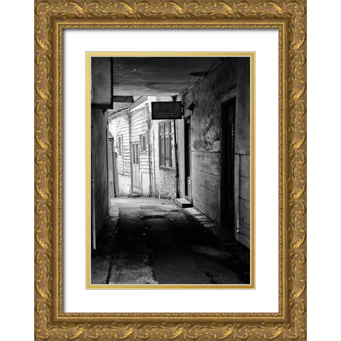 RUN-DOWN BUILDINGS II Gold Ornate Wood Framed Art Print with Double Matting by Carlier, Dick
