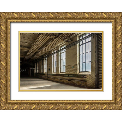 FORGOTTEN INDUSTIES V Gold Ornate Wood Framed Art Print with Double Matting by Carlier, Dick