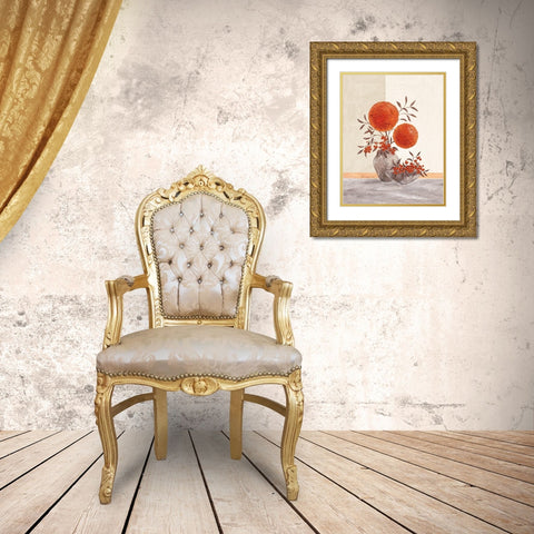 Inspiration Energy Gold Ornate Wood Framed Art Print with Double Matting by Ancilotti, Claudia