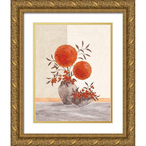 Inspiration Energy Gold Ornate Wood Framed Art Print with Double Matting by Ancilotti, Claudia