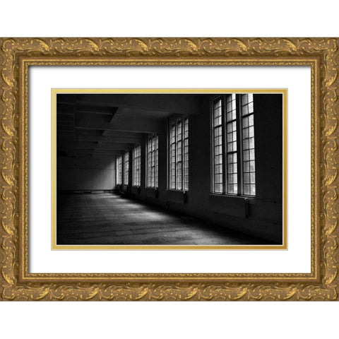 Run-Down Buildings VI Gold Ornate Wood Framed Art Print with Double Matting by Carlier, Dick