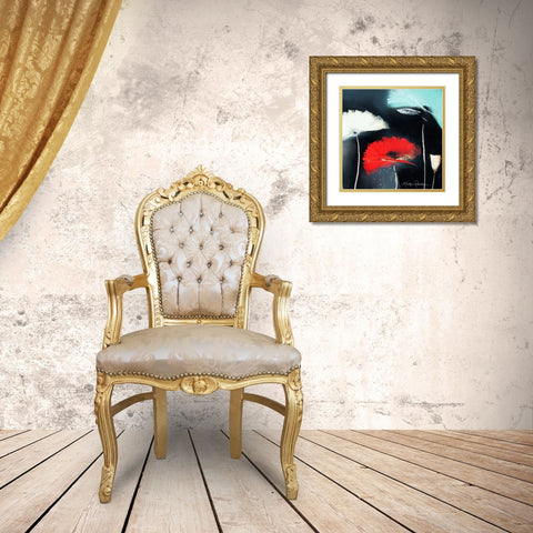 Flamenco I Gold Ornate Wood Framed Art Print with Double Matting by Robertson, Marilyn
